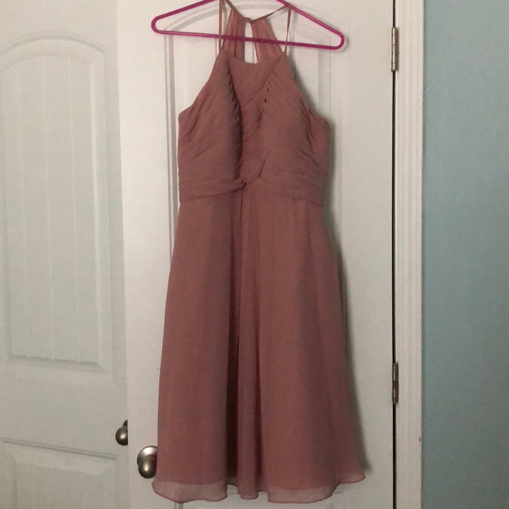Azazie dusty rose dress